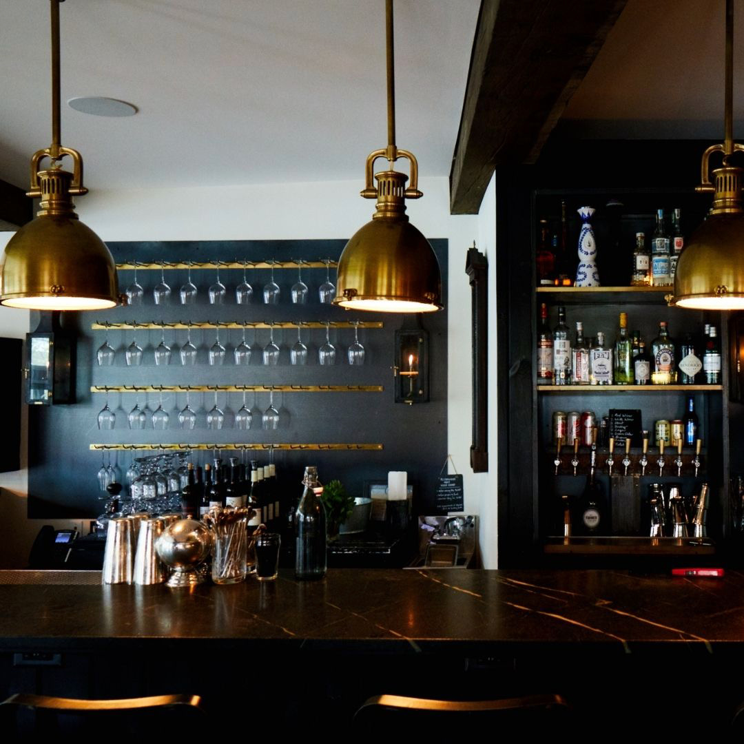 The interior of a bar in the Hudson Valley