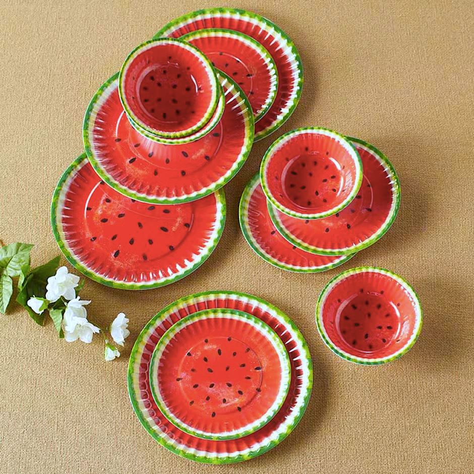 Watermelon plates from Lakeside Collection