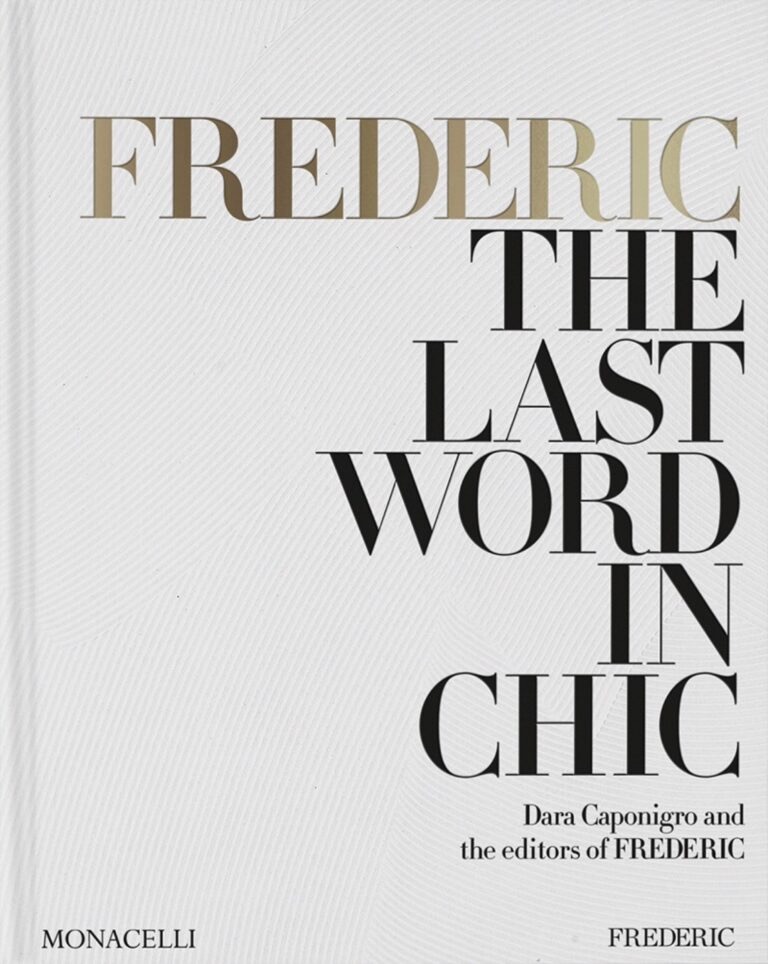 The cover of Frederic, a white book with large black text on it. 