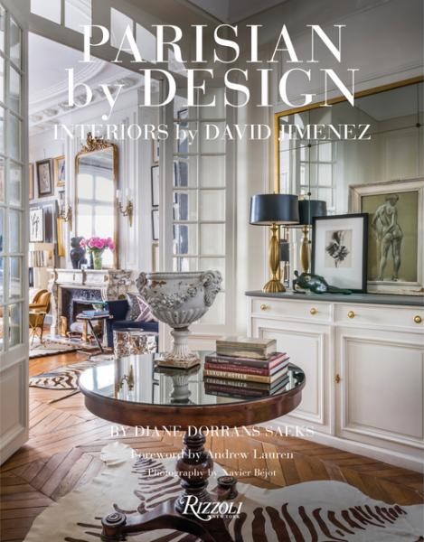 The cover of Parisian by Design, with a table and kitchen